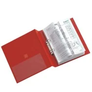 Raccoglitore Stelvio Sei Rota - A4 - 2 Anelli a D 40 mm - Dorso 5,5 cm - 35404212 (Rosso)