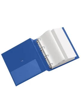 Raccoglitore Stelvio Sei Rota - A4 - 4 Anelli Tondi 16 mm - Dorso 2,5 cm - 36164407 (Blu)