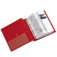 Raccoglitore Stelvio Sei Rota - A4 - 4 Anelli Tondi 16 mm - Dorso 2,5 cm - 36164412 (Rosso)