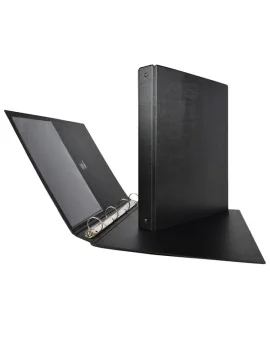 Raccoglitore Stelvio Sei Rota - A4 - 4 Anelli Tondi 25 mm - Dorso 3 cm - 36254410 (Nero)
