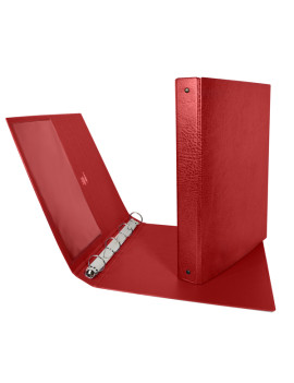 Raccoglitore Stelvio Sei Rota - A4 - 4 Anelli Tondi 25 mm - Dorso 3 cm - 36254412 (Rosso)