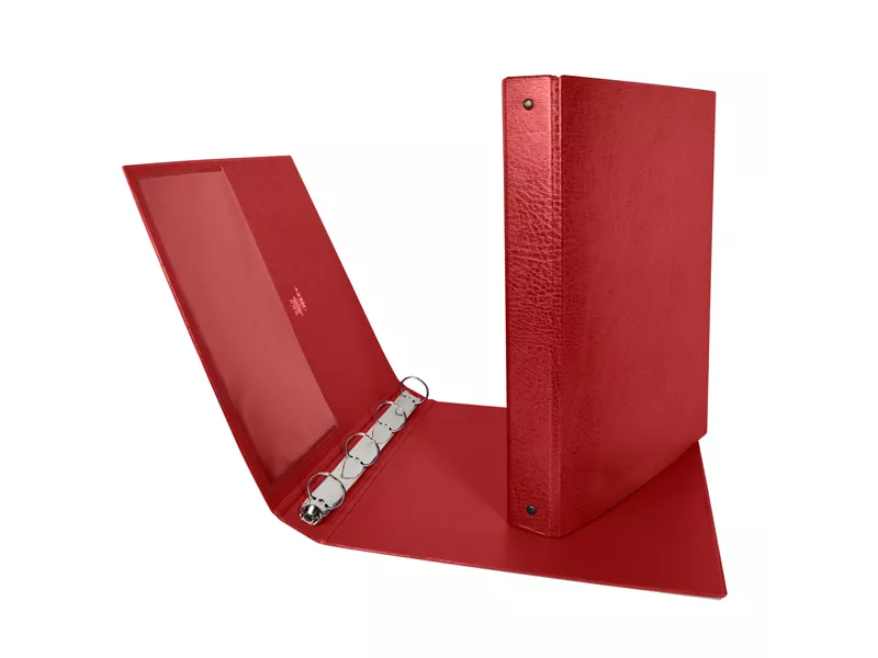 Raccoglitore Stelvio Sei Rota - A4 - 4 Anelli Tondi 25 mm - Dorso 3 cm - 36254412 (Rosso)