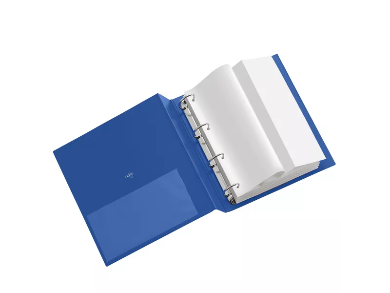 Raccoglitore Stelvio Sei Rota - A4 - 4 Anelli a D 40 mm - Dorso 5,5 cm - 36404507 (Blu)