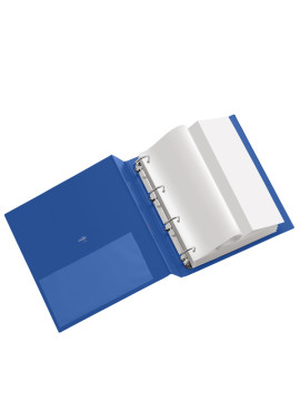 Raccoglitore Stelvio Sei Rota - A4 - 4 Anelli a Q 65 mm - Dorso 9,5 cm - 36654007 (Blu)