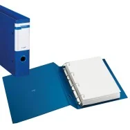 Raccoglitore Stelvio Sei Rota - A4 - 4 Anelli a D 50 mm - Dorso 7 cm - 37504407 (Blu)