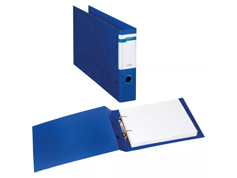 Raccoglitore Stelvio Sei Rota - A4 Orizzontale - 2 Anelli a D 40 mm - Dorso 6 cm - 37404307 (Blu)