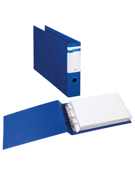 Raccoglitore Stelvio Sei Rota - A4 Orizzontale - 4 Anelli a D 40 mm - Dorso 6 cm - 37404507 (Blu)