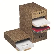 Scatola Archivio A4 File King Mec - Dorso 8 - 26x35 cm - 00028600 (Avana Conf. 6)