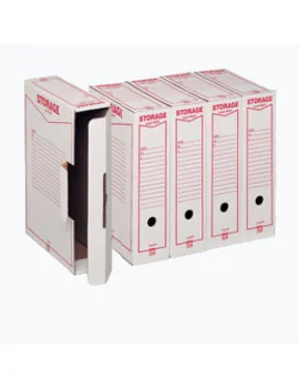 Scatola Archivio Storage King Mec - Dorso 9 - 33x23 cm - 00160100 (Bianco Conf. 32)