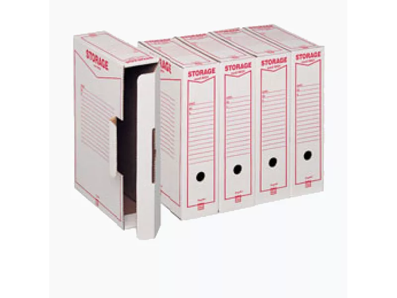 Scatola Archivio Storage King Mec - Dorso 9 - 33x23 cm - 00160100 (Bianco Conf. 32)