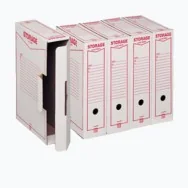 Scatola Archivio Storage King Mec - Dorso 9 - 37x26 cm - 00160200 (Bianco Conf. 32)