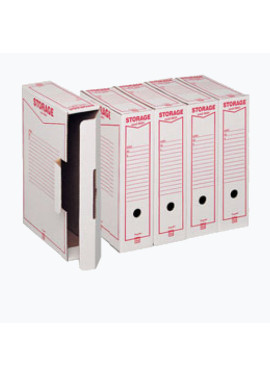 Scatola Archivio Storage King Mec - Dorso 9 - 37x26 cm - 00160200 (Bianco Conf. 32)