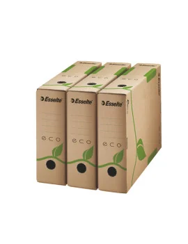 Scatola Archivio Box Eco Esselte - Dorso 8 - 23,3x32,7 cm - 623916 (Avana Conf. 25)