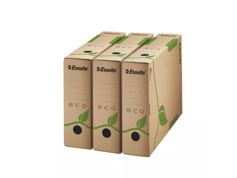 Scatola Archivio Box Eco Esselte - Dorso 8 - 23,3x32,7 cm - 623916 (Avana Conf. 25)