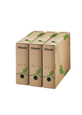 Scatola Archivio Box Eco Esselte - Dorso 8 - 23,3x32,7 cm - 623916 (Avana Conf. 25)