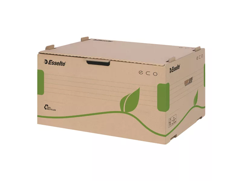 Scatola Archivio Box Eco Esselte - Dorso 34 - 25,9x43,9 cm - 623919 (Avana Conf. 10)
