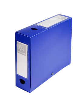 Scatola Archivio Box Exacompta - Dorso 8 - 25x33 cm - 59832E (Blu)