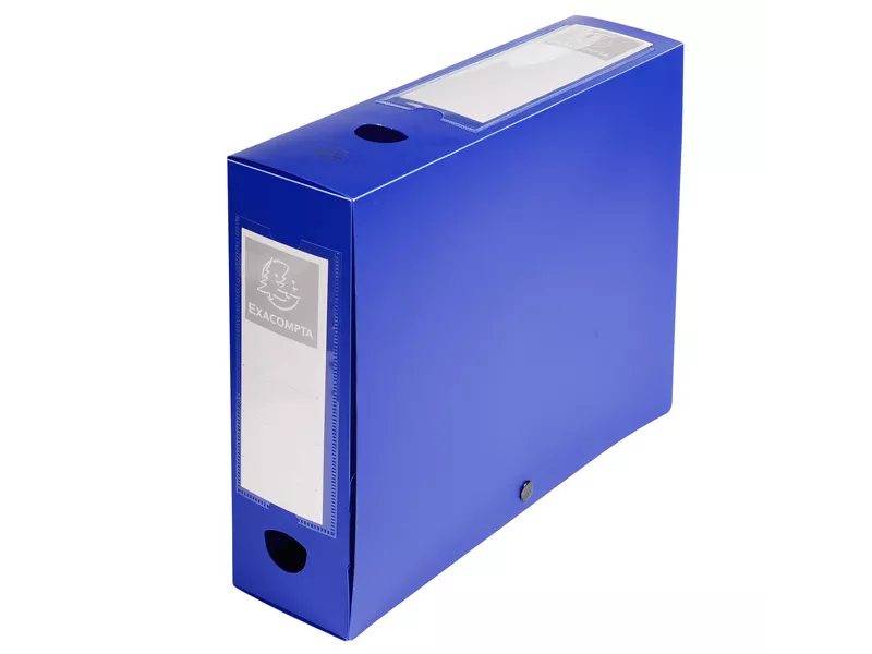 Scatola Archivio Box Exacompta - Dorso 8 - 25x33 cm - 59832E (Blu)