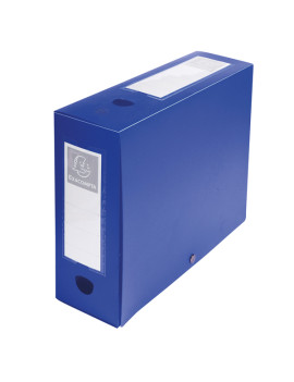 Scatola Archivio Box Exacompta - Dorso 10 - 25x33 cm - 59932E (Blu)