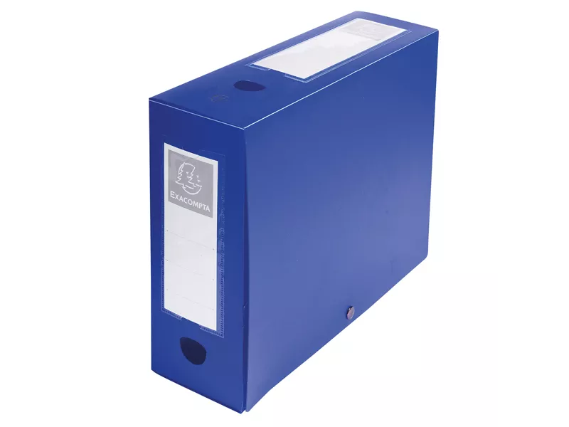 Scatola Archivio Box Exacompta - Dorso 10 - 25x33 cm - 59932E (Blu)