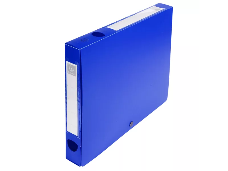 Scatola Archivio Box Exacompta - Dorso 4 - 25x33 cm - 54632E (Blu)