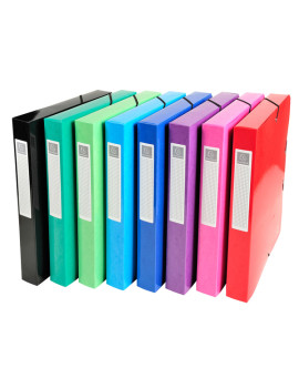 Scatola Archivio Box Iderama Exacompta - Dorso 4 - 25x33 cm - 59929E (Assortiti Conf. 8)