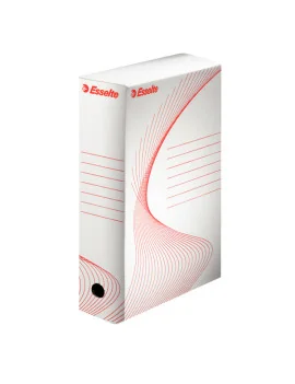 Scatola Archivio Boxi 100 Esselte - Dorso 10 - 25x35 cm - 20172 (Bianco e Rosso Conf. 10)