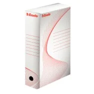 Scatola Archivio Boxi 100 Esselte - Dorso 10 - 25x35 cm - 20172 (Bianco e Rosso Conf. 10)