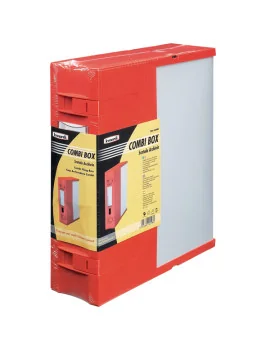 Scatola Archivio Combi Box E600 Fellowes - Dorso 9 - 29,8x36,2 cm - E600RO (Rosso)