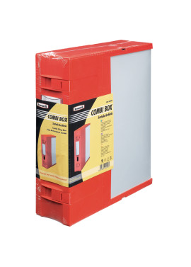 Scatola Archivio Combi Box E600 Fellowes - Dorso 9 - 29,8x36,2 cm - E600RO (Rosso)