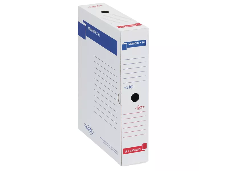Scatola Archivio Memory X 80 Sei Rota - Dorso 8 - 25x35 cm - 673208 (Bianco Conf. 10)