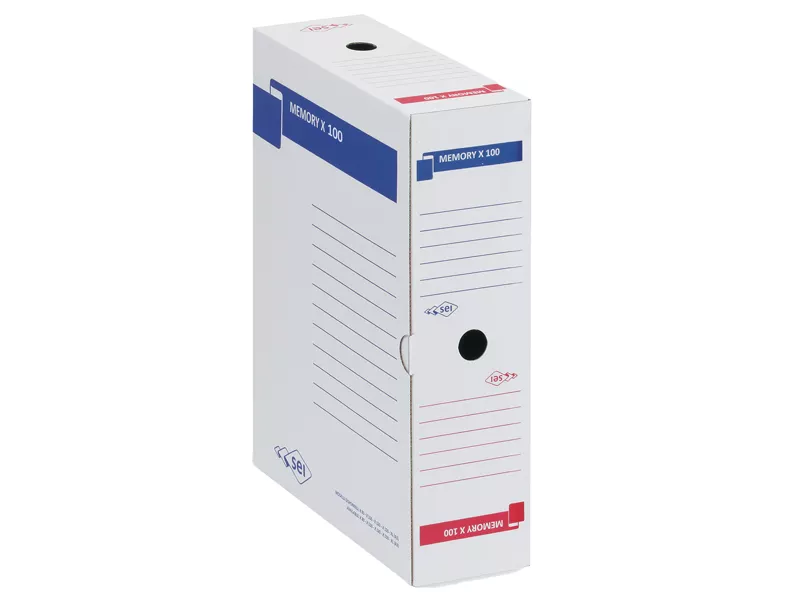 Scatola Archivio Memory X 100 Sei Rota - Dorso 10 - 25x35 cm - 673210 (Bianco Conf. 10)