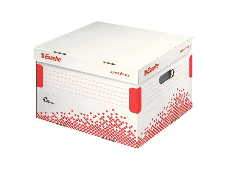 Scatola Archivio Speedbox Esselte - Dorso 26,3 - 32,5x26,3x36,7 cm - 623912 (Bianco Conf. 15)