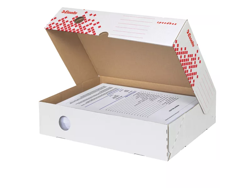Scatola Archivio Speedbox Esselte - Dorso 8 - 25x35 cm - 623910 (Bianco Conf. 20)