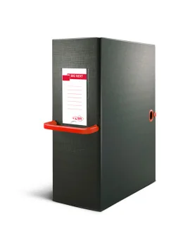 Scatola Portaprogetti Big Next 200 Sei Rota - Dorso 20 - 26x36 cm - 68102012 (Nero e Rosso)