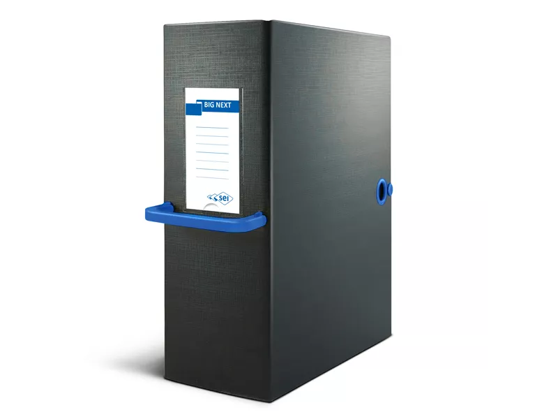 Scatola Portaprogetti Big Next 120 Sei Rota - Dorso 12 - 26x36 cm - 68101207 (Nero e Blu)