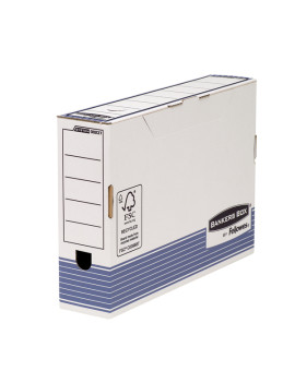 Sistema di Archiviazione R-Kive Prima Fellowes - Dorso 8,5 - 36,9x26,6 cm - 0023701 (Bianco e Blu Conf. 10)