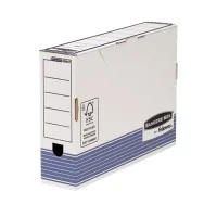 Sistema di Archiviazione R-Kive Prima Fellowes - Dorso 8,5 - 36,9x26,6 cm - 0023701 (Bianco e Blu Conf. 10)