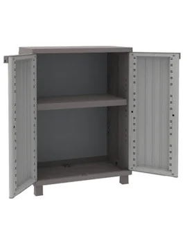 Armadio in Polipropilene JWood 68 Terry Store Age - Effetto Legno - 68x37,5x91,5 cm - 1002718 (Grigio Tortora)