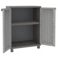 Armadio in Polipropilene JWood 68 Terry Store Age - Effetto Legno - 68x37,5x91,5 cm - 1002718 (Grigio Tortora)