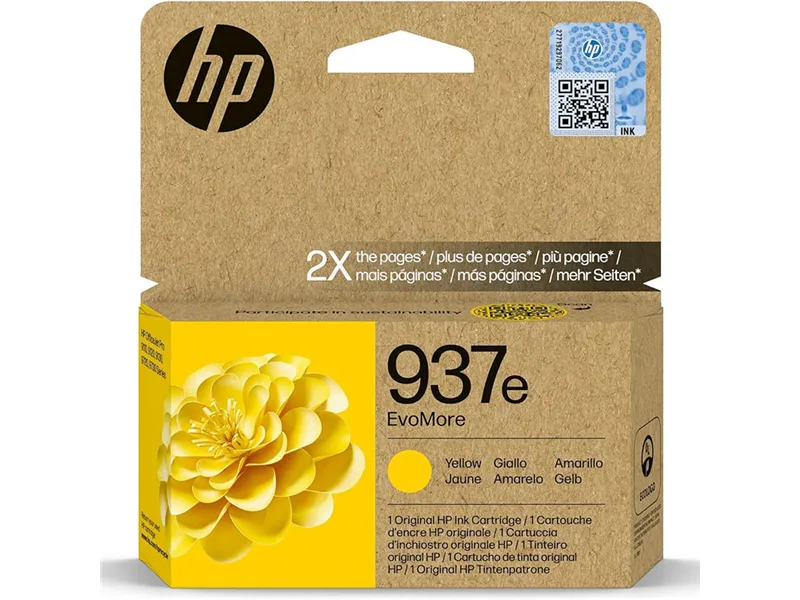 Cartuccia Originale HP 4S6W8NE 937e (Giallo 1650 pagine) Cartuccia Originale HP 4S6W8NE 937e (Giallo 1650 pagine)