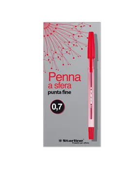 Penna a Sfera Starline - 0,7 mm (Rosso Conf. 50)