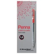 Penna a Sfera a Scatto Starline - 1 mm - 5605 (Rosso Conf. 20)