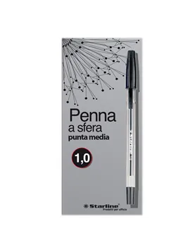 Penna a Sfera Starline - 1 mm (Nero Conf. 50)
