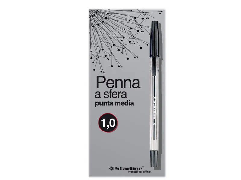 Penna a Sfera Starline - 1 mm (Nero Conf. 50)
