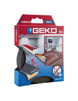Nastro Adesivo Antiscivolo Hold Geko - 25 mm x 5 m - per Tappeti e Moquette - 220/200 (Antracite)