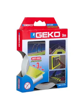 Nastro Adesivo Antiscivolo Antislip Geko - 25 mm x 3 m - 220/202 (Giallo Fosforescente)