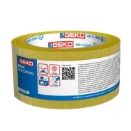 Nastro Adesivo Telato Beton Geko - 50 mm x 50 m - per Esterni e Superfici Ruvide - 21000/615 (Giallo)