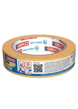 Nastro Adesivo Washi Pro Perfect Geko - 25 mm x 50 m - per Lavori di Precisione - 21000/834 (Oro Conf. 6)
