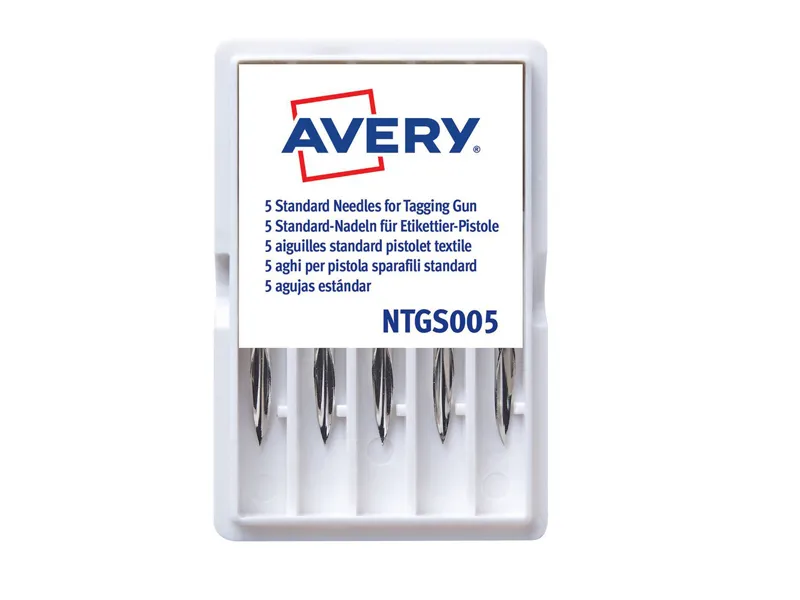 Aghi per Pistola Sparafili Standard Avery - NTGS005 (Argento Conf. 5)